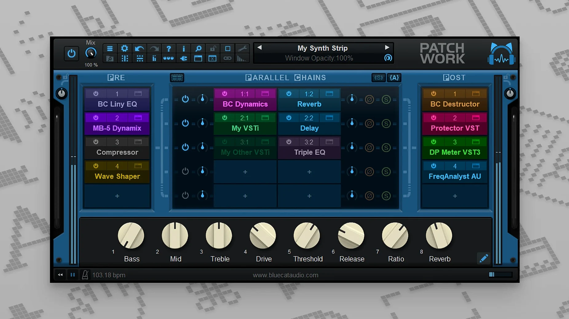 Blue Cat Audio Blue Cats PatchWork UI, 1 of 1 bluecat patchwork free — app window
