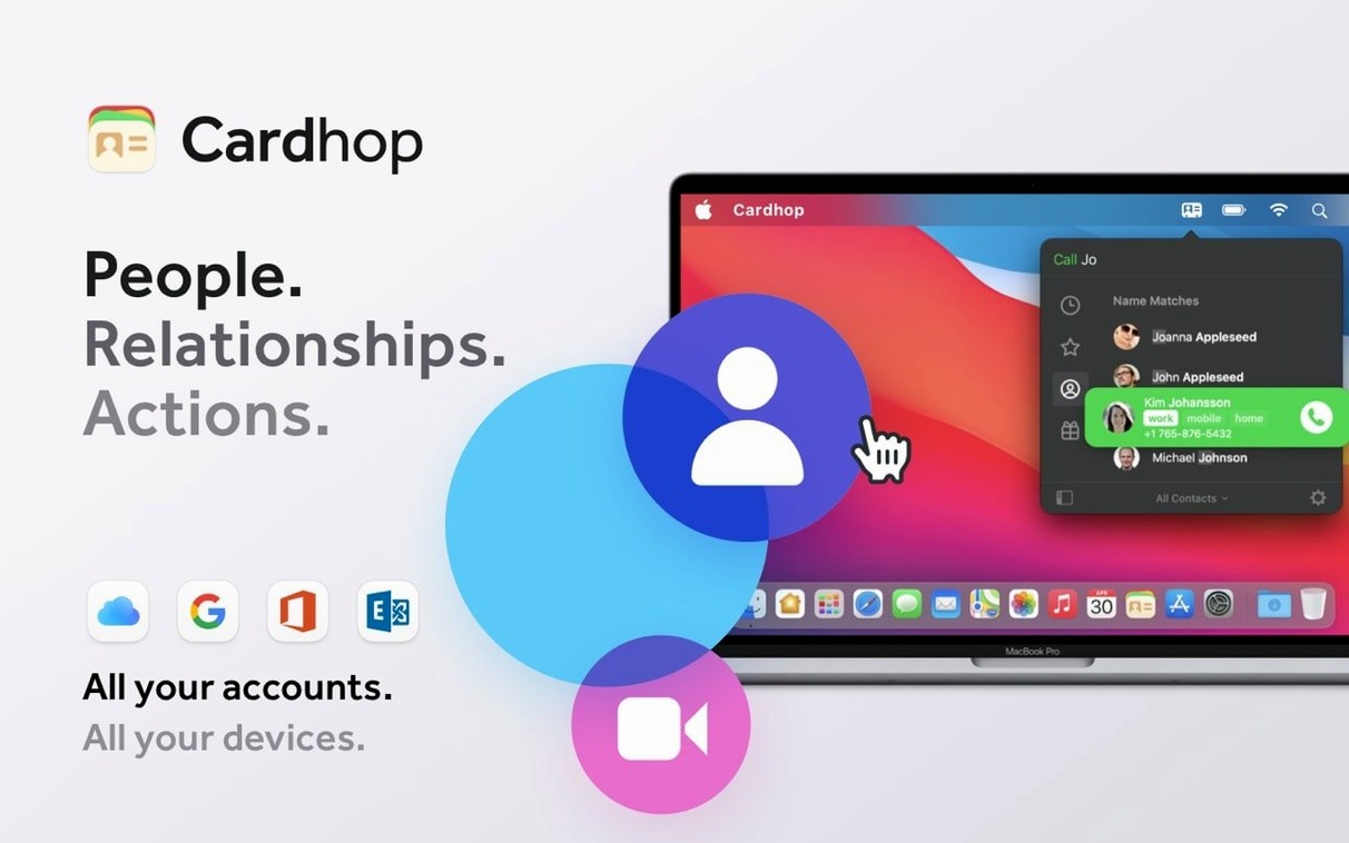 Cardhop UI, 1 of 4 cardhop for mac free download: dashboard