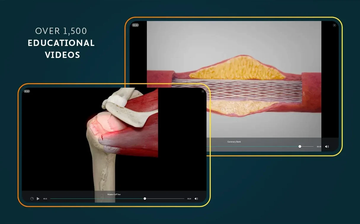 Complete Anatomy UI, 8 of 8 Complete Anatomy feature view 8