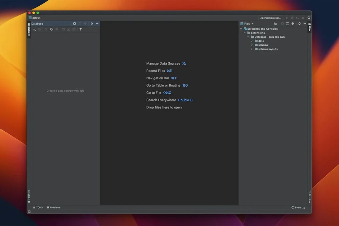 DataGrip — look #2 DataGrip 2026.2.5, screen 2