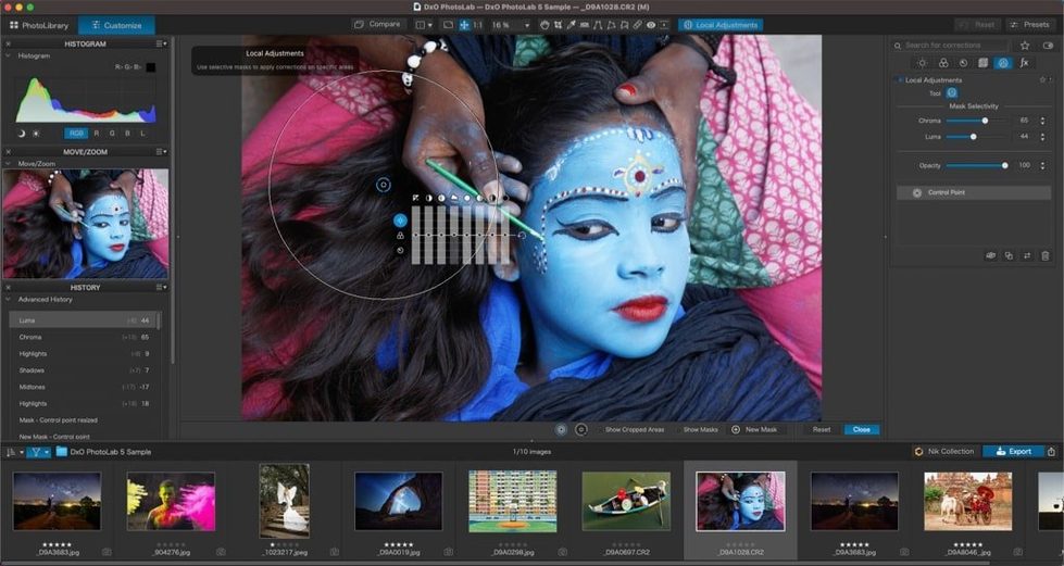 DxO PhotoLab — look #3 DxO PhotoLab 9.10.0, screen 3