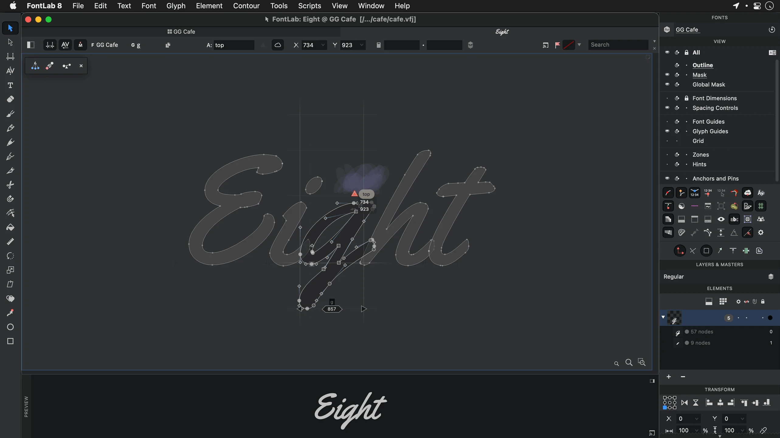 FontLab — look #2 FontLab 8.4.3.8984, screen 2