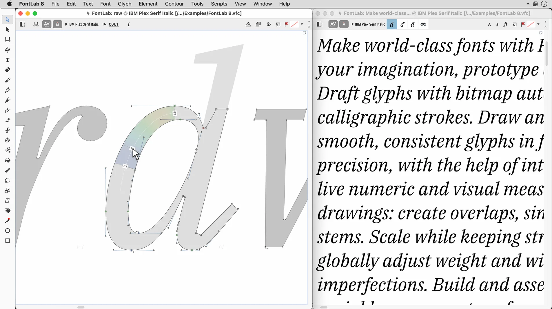 FontLab — look #3 FontLab 8.4.3.8984, screen 3