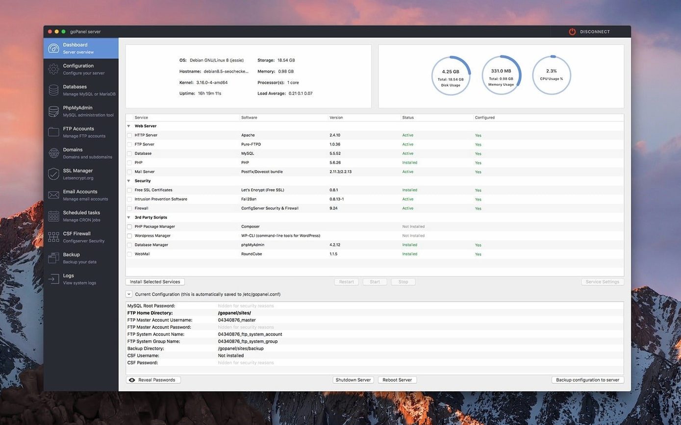 goPanel 2 UI, 2 of 4 goPanel 2 feature view 2