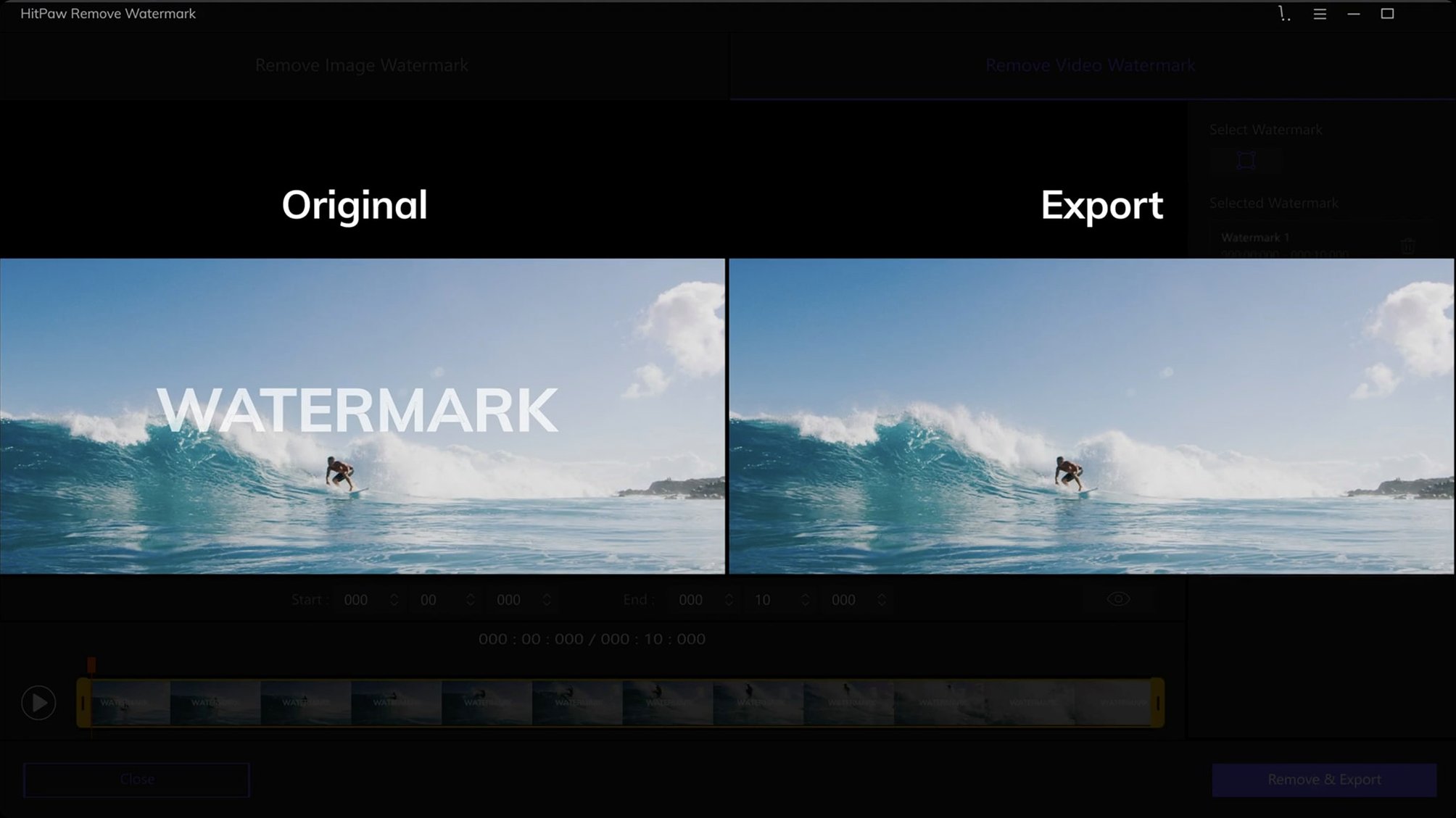 HitPaw Watermark Remover — look #3 HitPaw Watermark Remover 2.4.7, screen 3