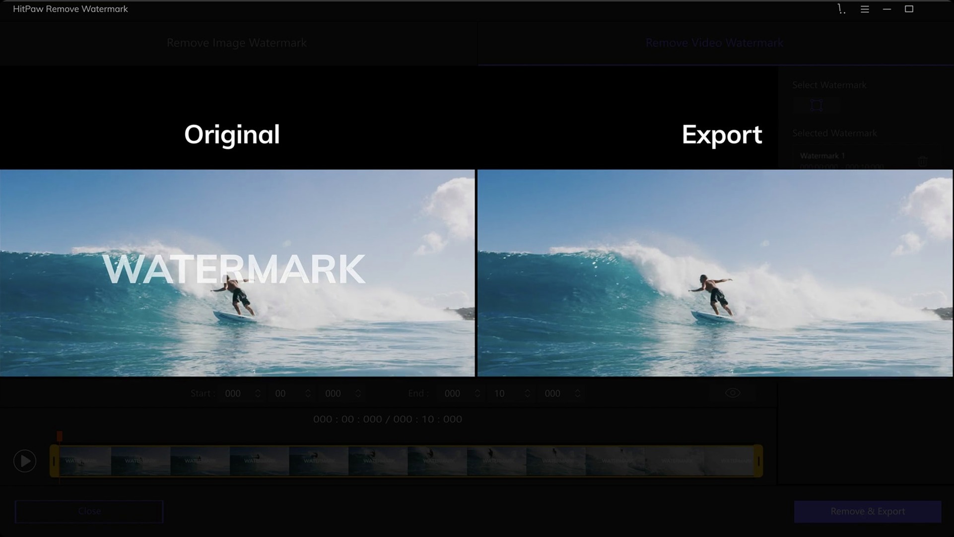 HitPaw Watermark Remover — look #4 HitPaw Watermark Remover 2.4.7, screen 4