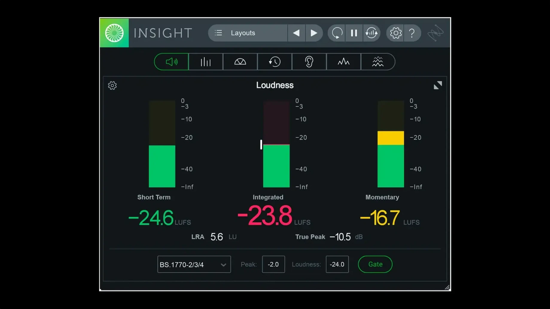 iZotope Insight UI, 1 of 1 izotope insight 2 crack mac — app window