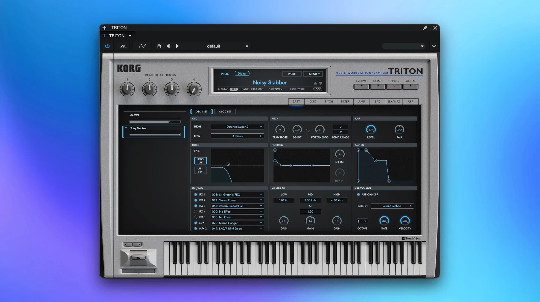 KORG TRITON — look #1 triton extreme vst free download — app window