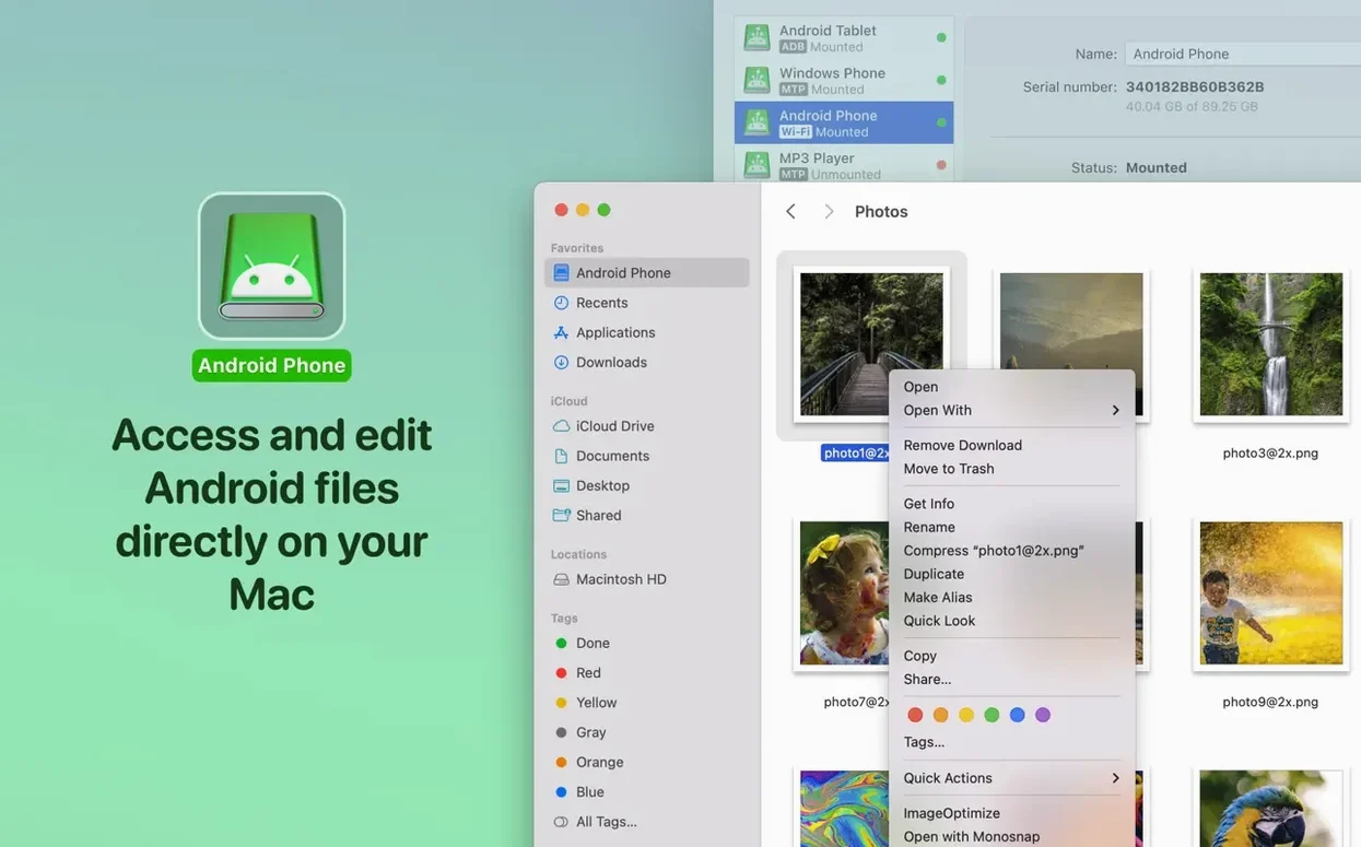 MacDroid Pro — look #4 MacDroid Pro 2.10.0, screen 4