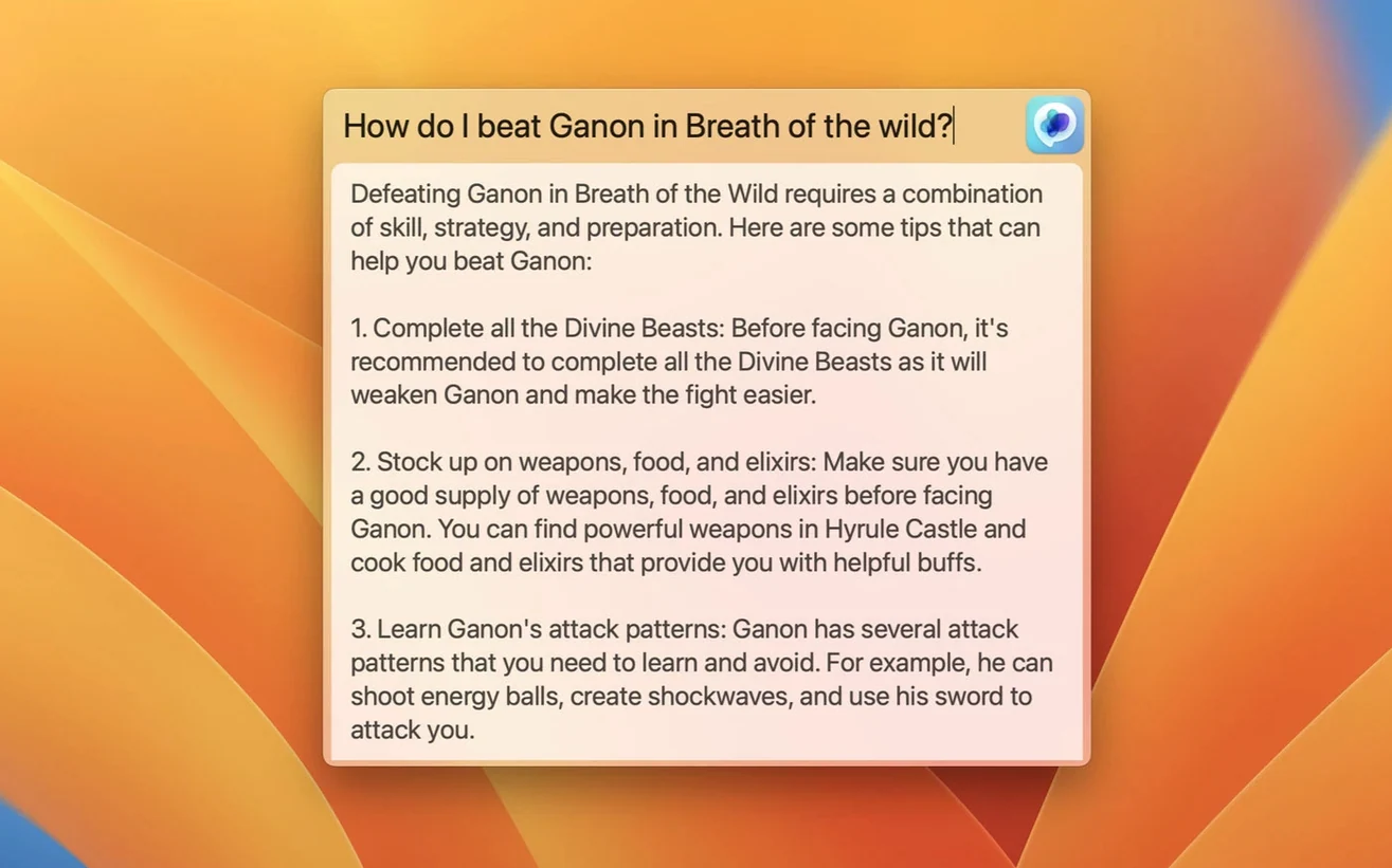 MacGPT UI, 1 of 5 macgpt free download — app window