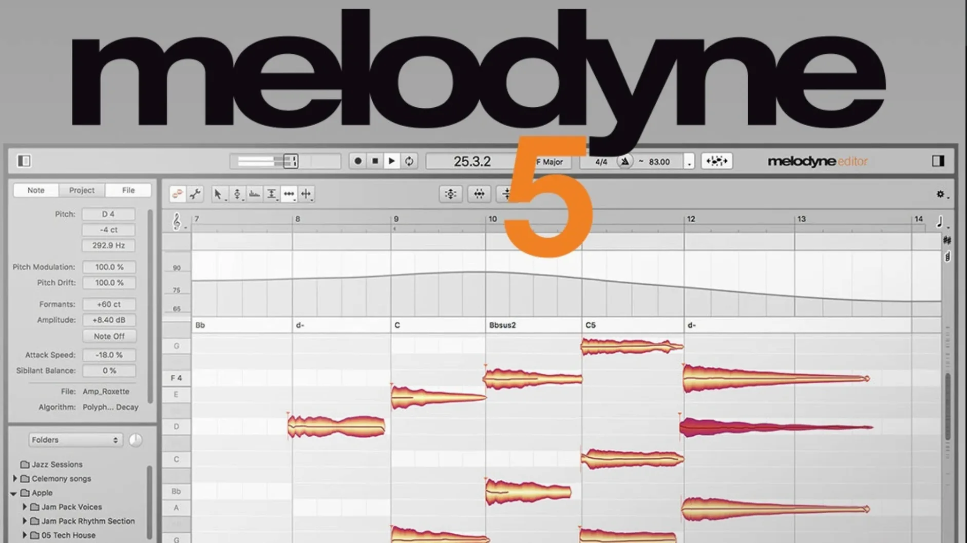 Melodyne — look #1 melodyne 5 mac crack — app window