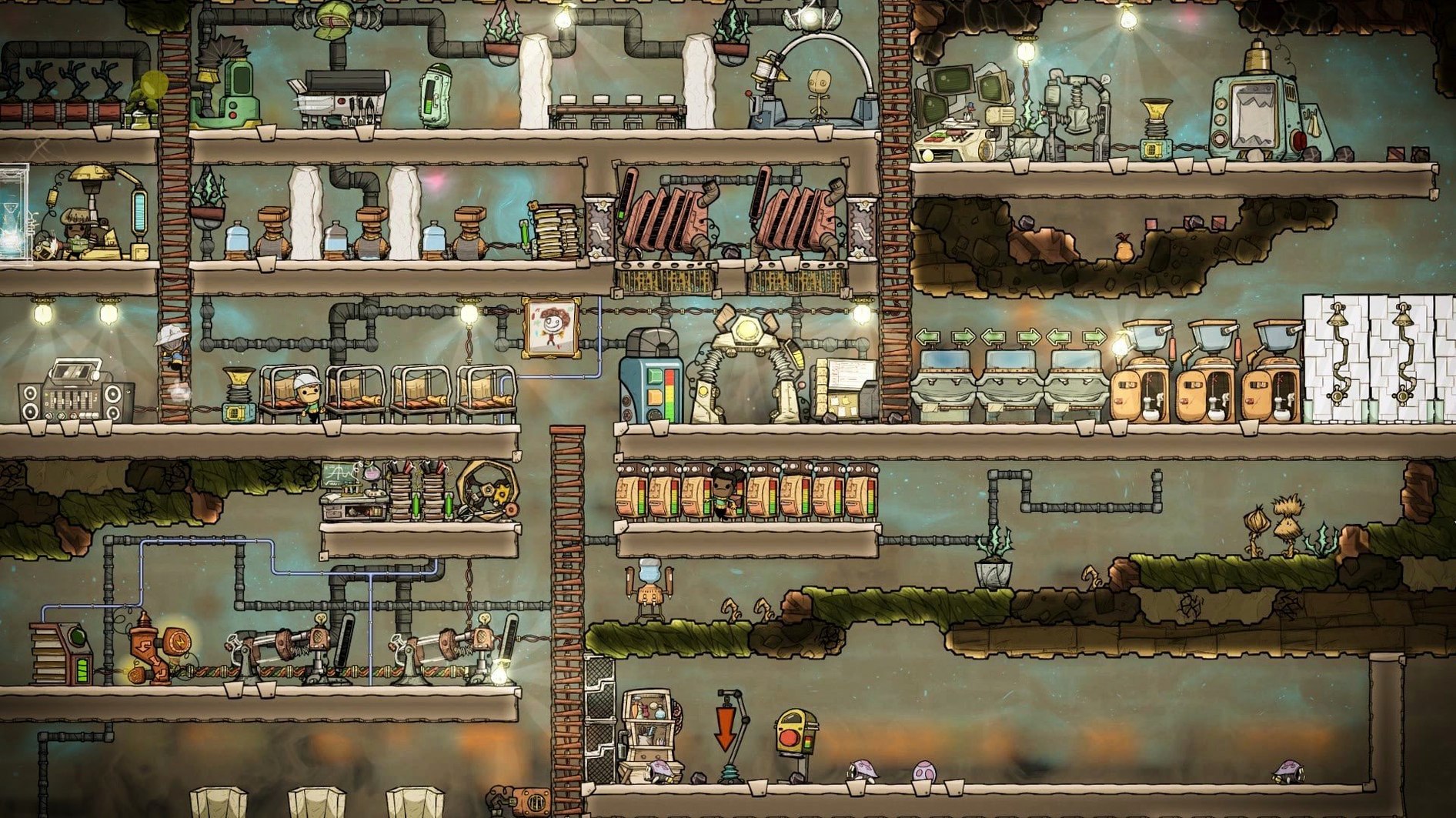 Oxygen Not Included UI, 3 of 4 Oxygen Not Included feature view 3
