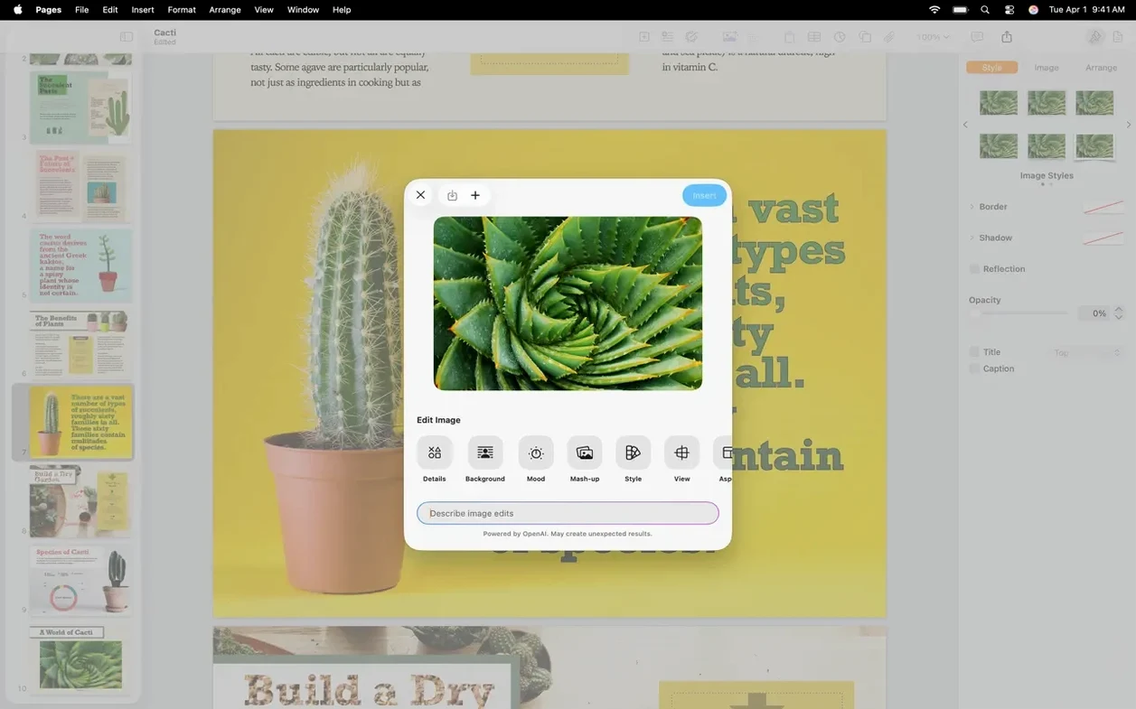 Pages Creator Studio UI, 5 of 8 Pages Creator Studio feature view 5