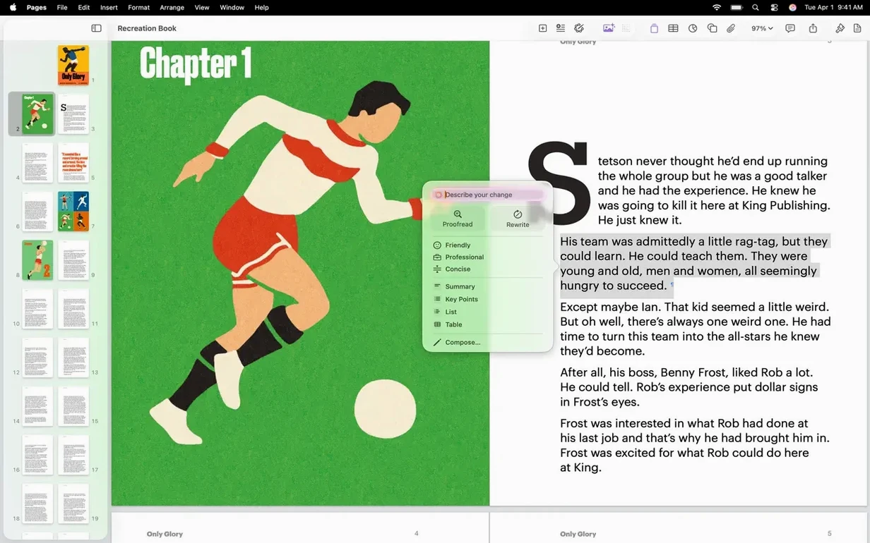 Pages Creator Studio UI, 7 of 8 Pages Creator Studio feature view 7