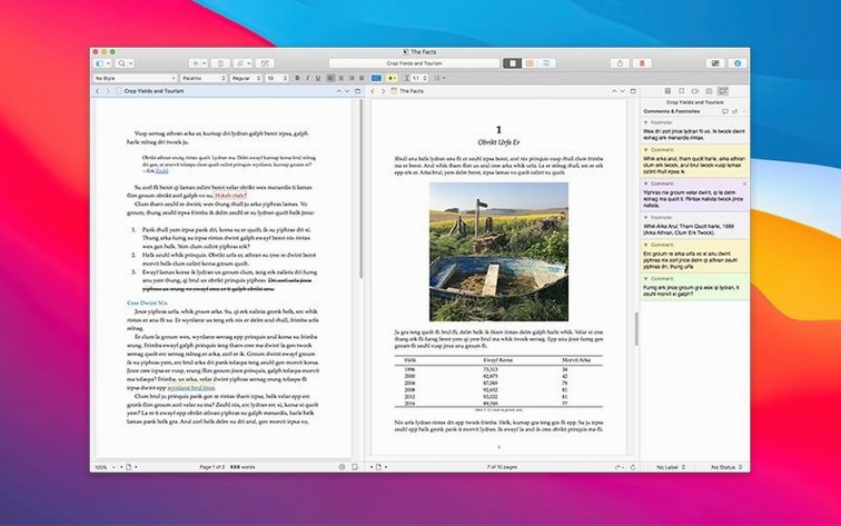 Scrivener — look #3 Scrivener 3.5.2, screen 3