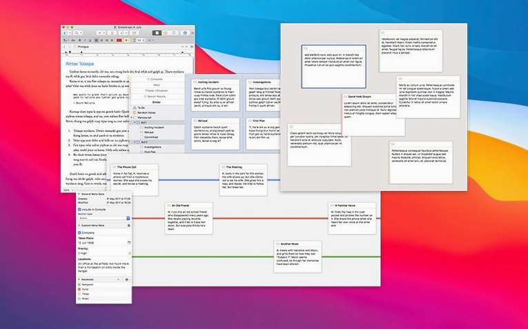 Scrivener — look #4 Scrivener 3.5.2, screen 4