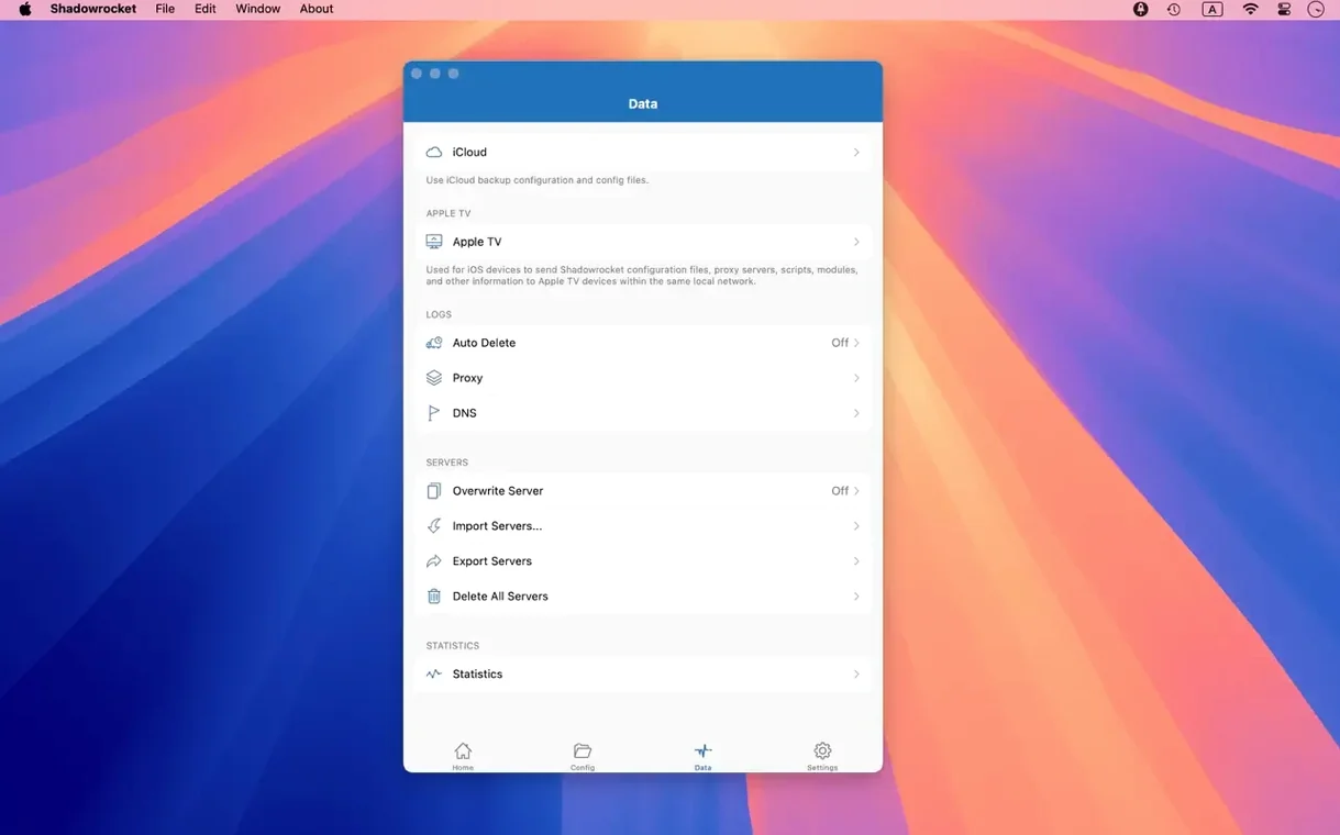 Shadowrocket — look #5 Shadowrocket 2.2.92, screen 5
