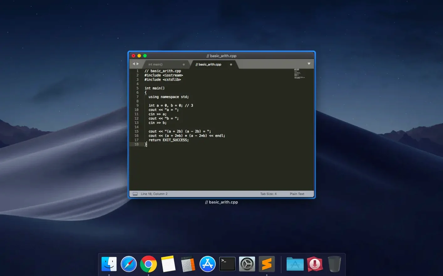 Sublime Text — look #2 Sublime Text 4.0 Build 4215, screen 2