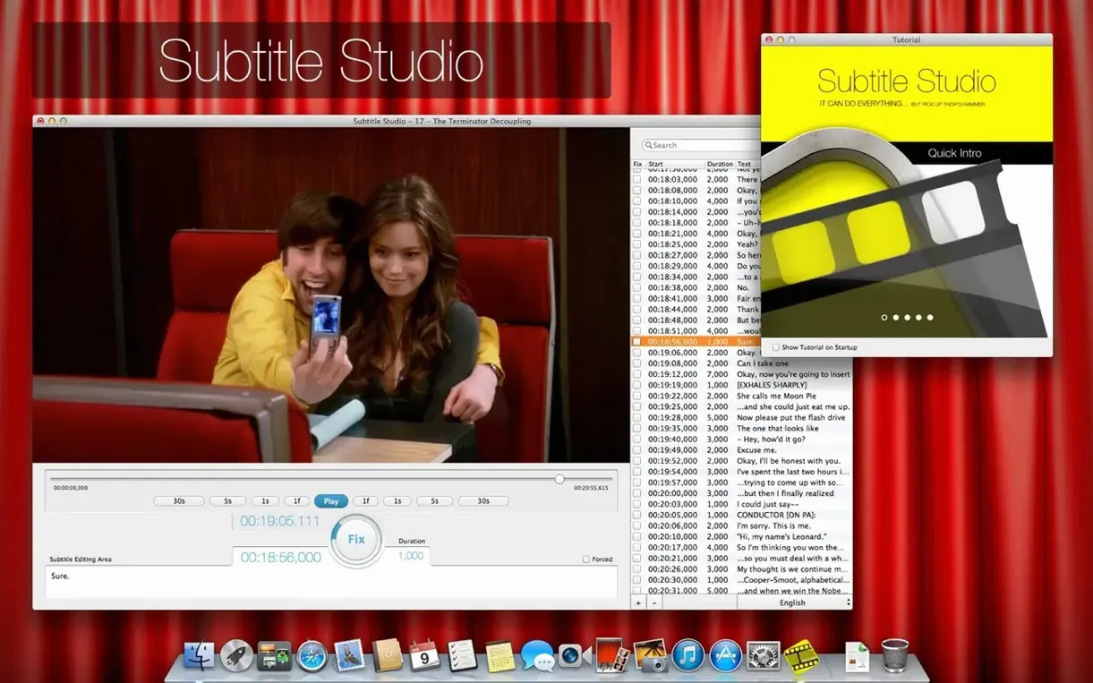 Subtitle Studio UI, 1 of 5 download subtitle studio for mac: dashboard