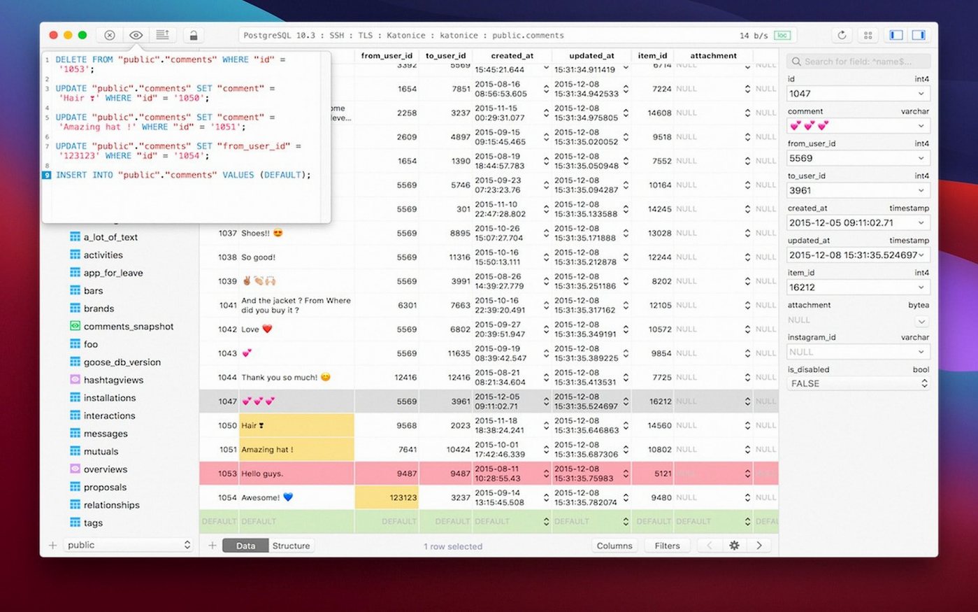 TablePlus — look #4 TablePlus 6.8.0, screen 4