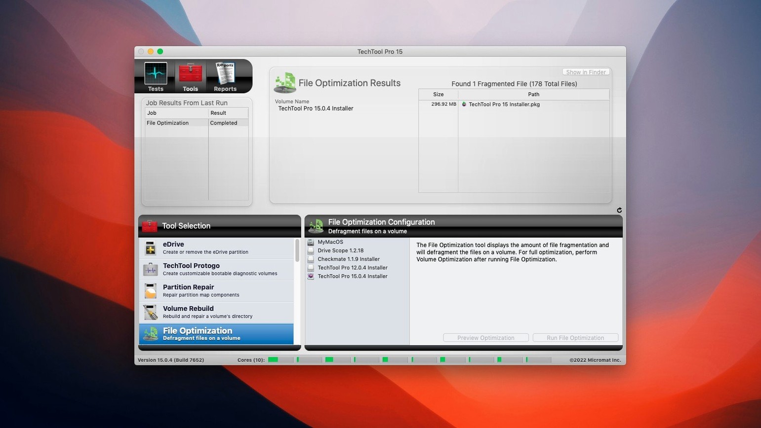 Techtool Pro — look #4 Techtool Pro 20.1.7, screen 4