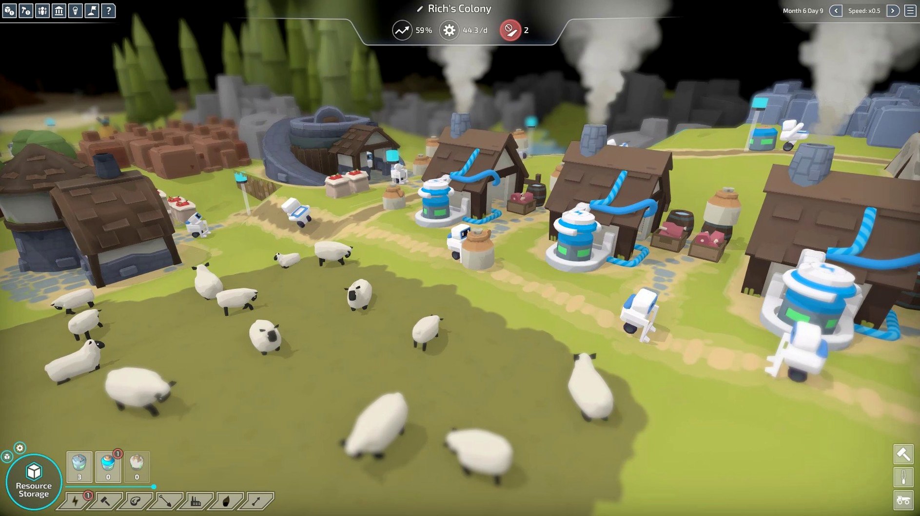 The Colonists UI, 3 of 6 The Colonists feature view 3