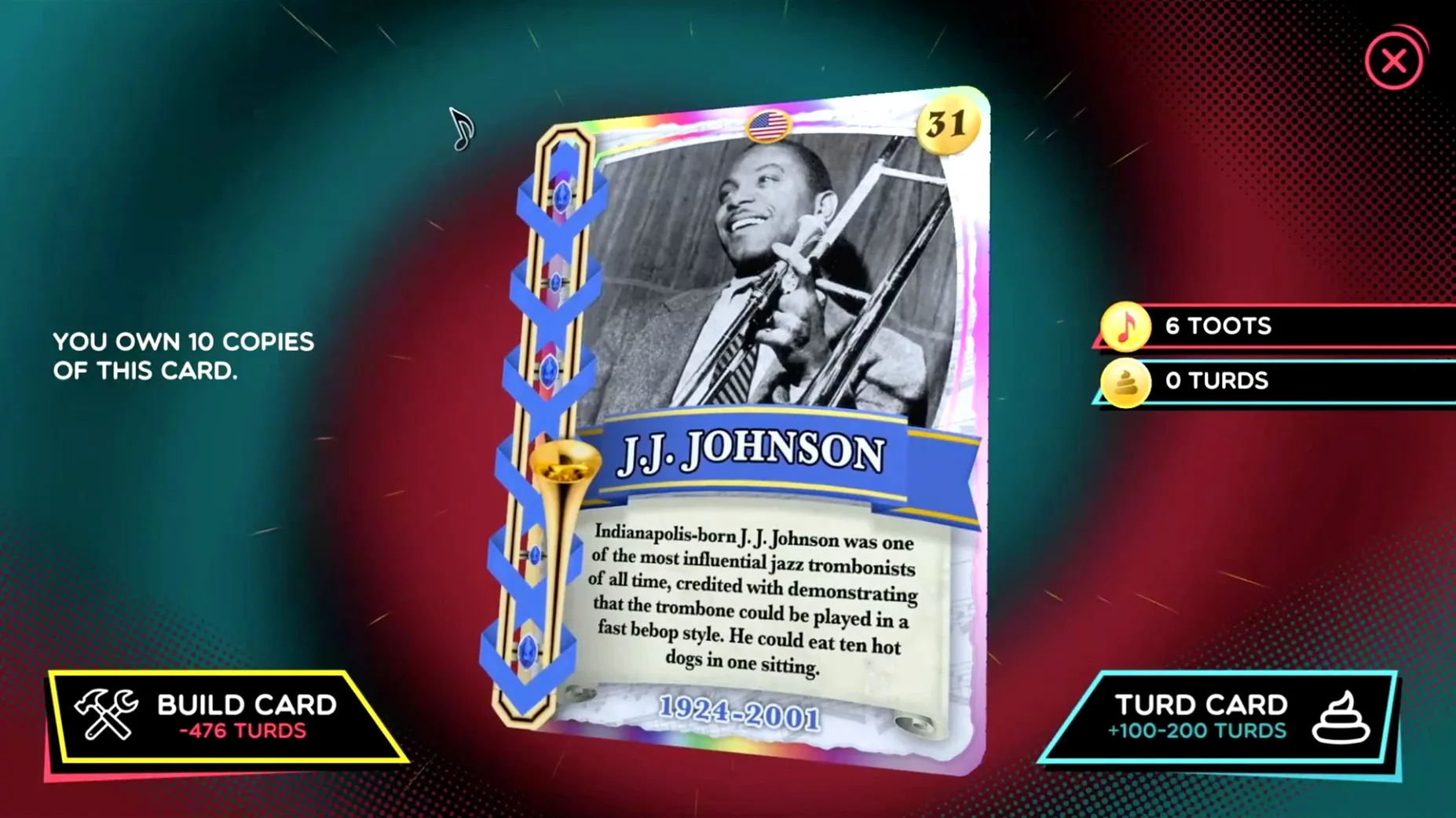 Trombone Champ UI, 4 of 5 Trombone Champ feature view 4