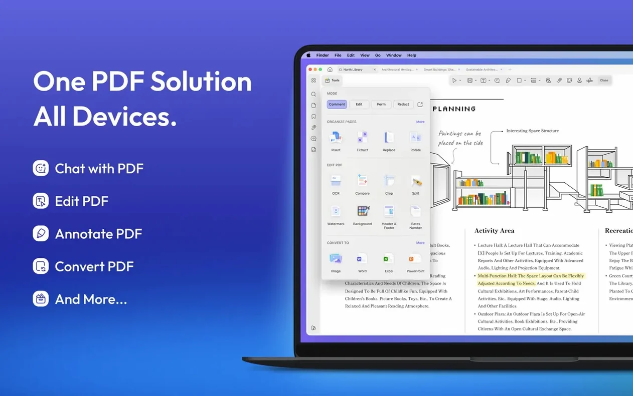 UPDF 2 - AI-Powered PDF Editor UI, 2 of 8 UPDF 2 - AI-Powered PDF Editor feature view 2
