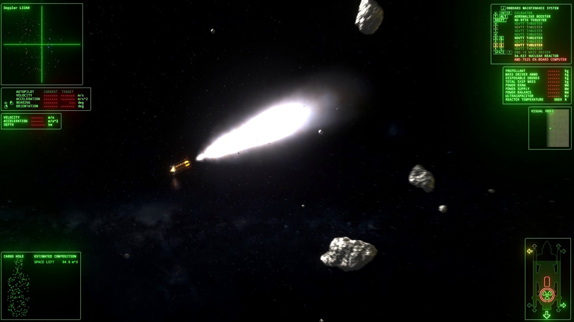 ΔV: Rings of Saturn UI, 4 of 4 ΔV: Rings of Saturn feature view 4