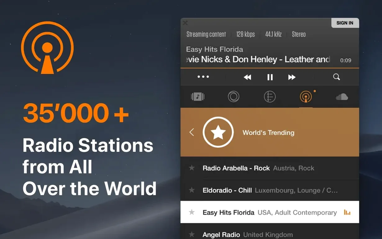 VOX: MP3 & FLAC Music Player UI, 4 of 4 VOX: MP3 & FLAC Music Player feature view 4
